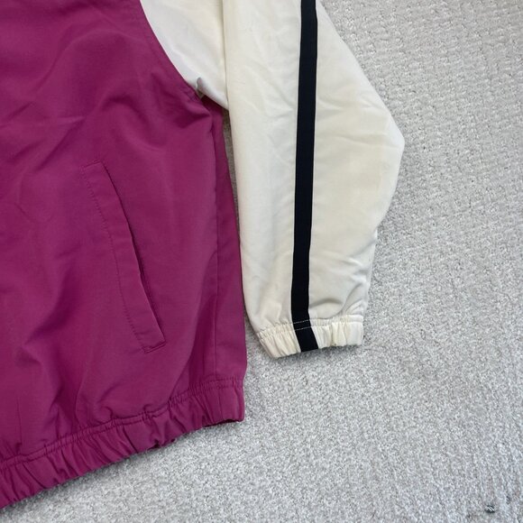 Y2K Retro Reebok Pink / White Windbreaker Jacket Woman Small Full Zip VTG - Picture 7 of 15